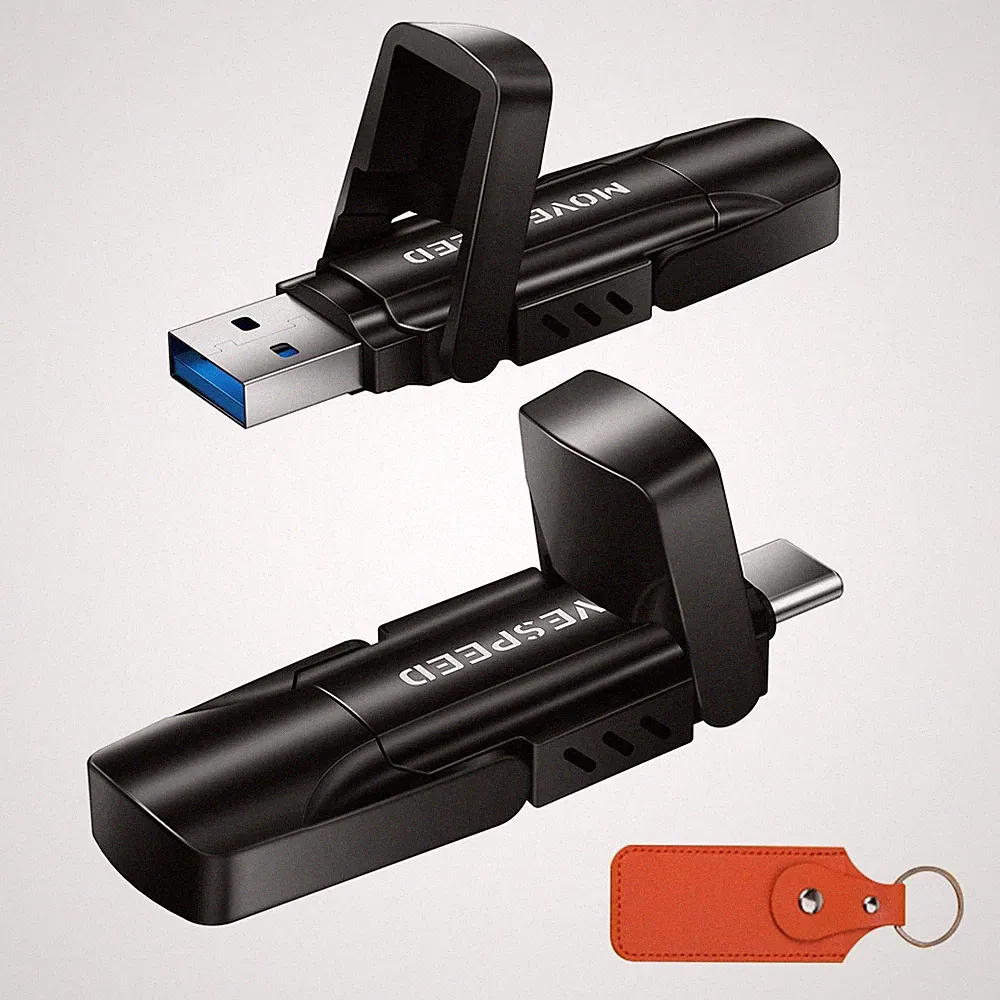 2TB USB Drive, 570MB/S Read Speed External SSD with Dual Port + USB 3.2 Porta...